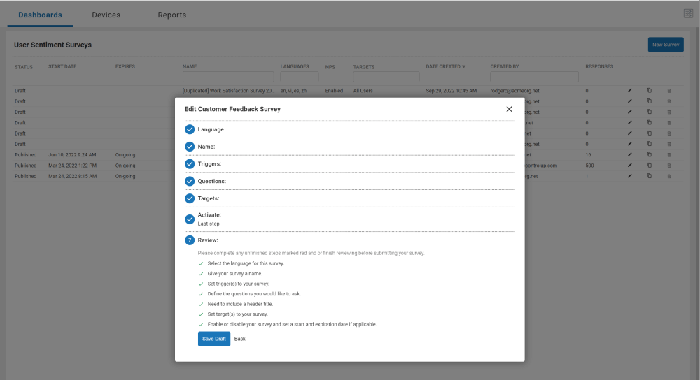 Survey Creator