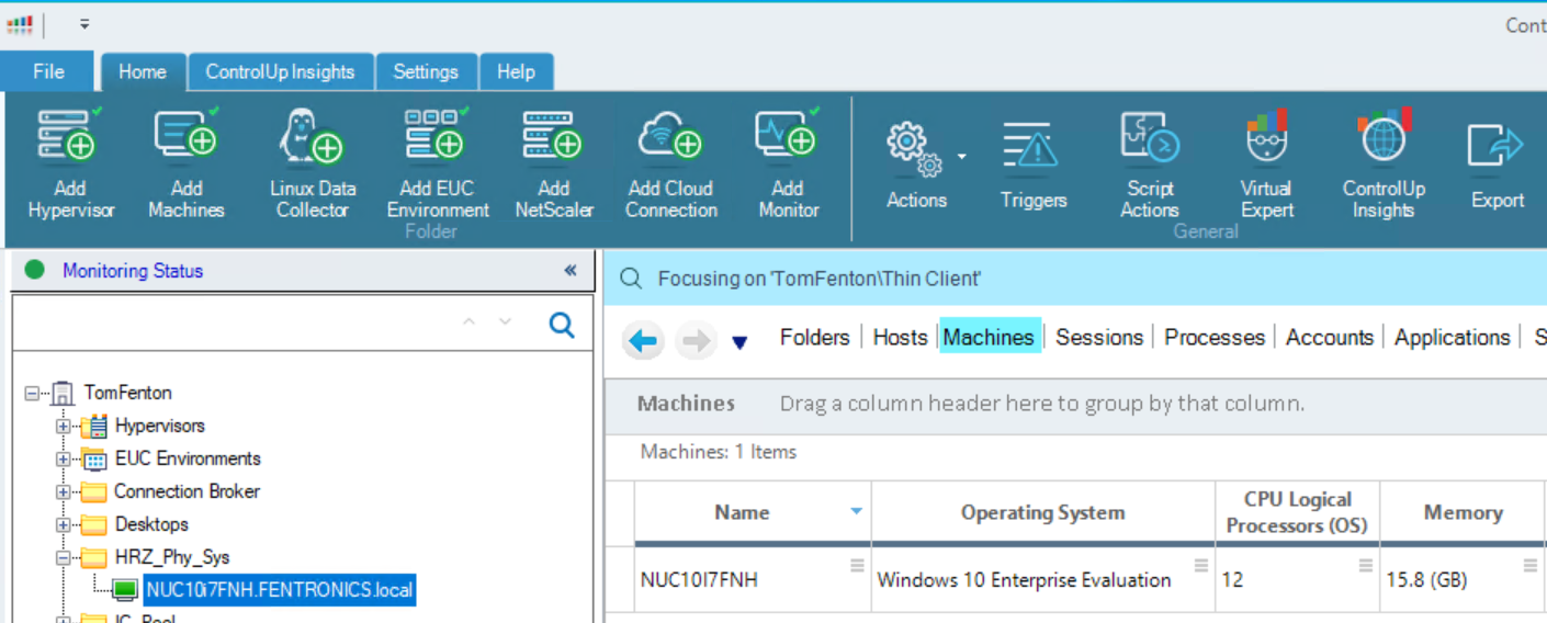 vmware horizon physical desktop 