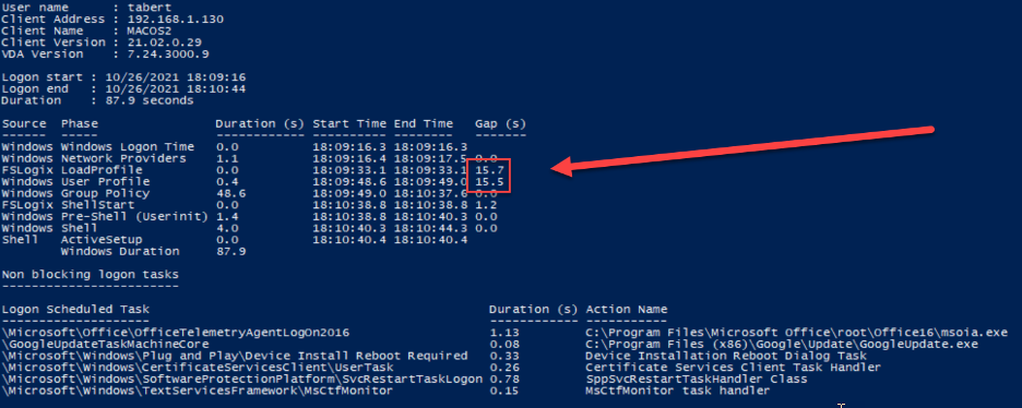 ControlUp Analyze Logon Duration