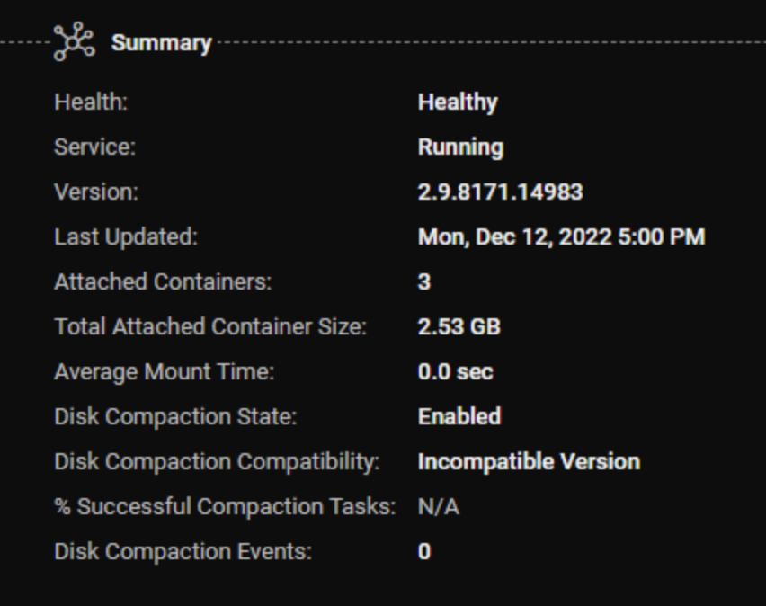 FSLogix on a machine with incompatible Disk Compaction